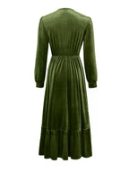 Ruffled Hem Long Sleeve Dress (6)