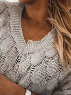 V-neck Knitted Sweater (5)