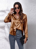 Collared Neck Buttoned Long Sleeve Shirt (3)