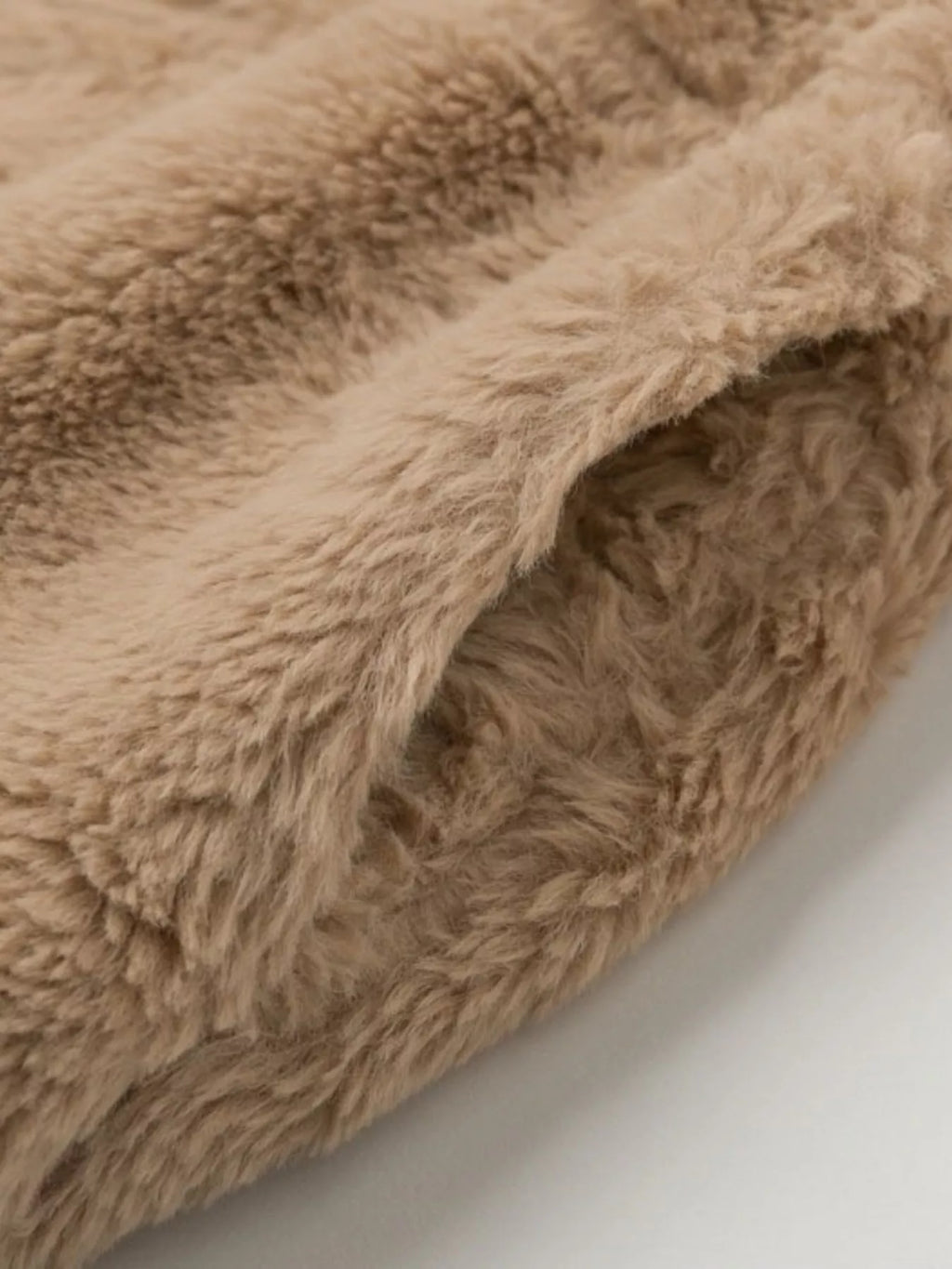 Full Size Faux Fur Cropped Zip-up Jacket Plus (3)