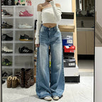 Retro High Waist Wide Leg Trousers photo 4