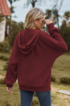 Cable-knit Long Sleeve Hooded Jacket (15)