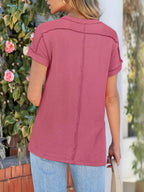 Round Neck Short Sleeve T-shirt (18)