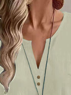 Notched Short Sleeve Blouse (20)