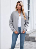 Textured Zip Up Jacket (6)