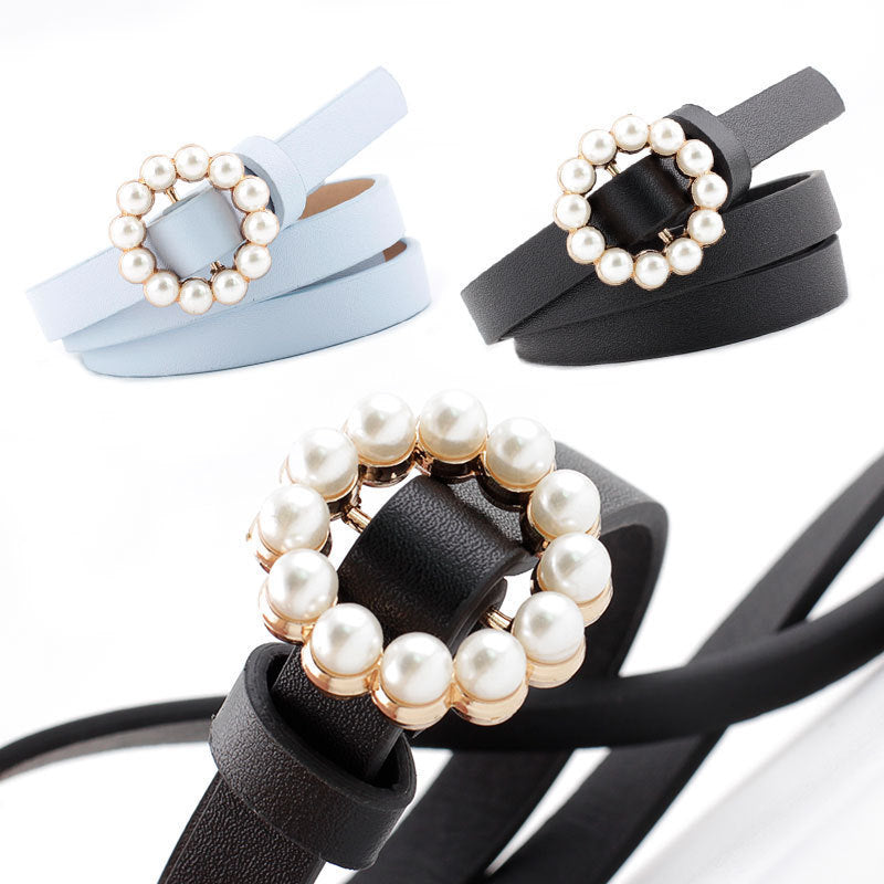 Faux Leather Pearl Belt photo 2