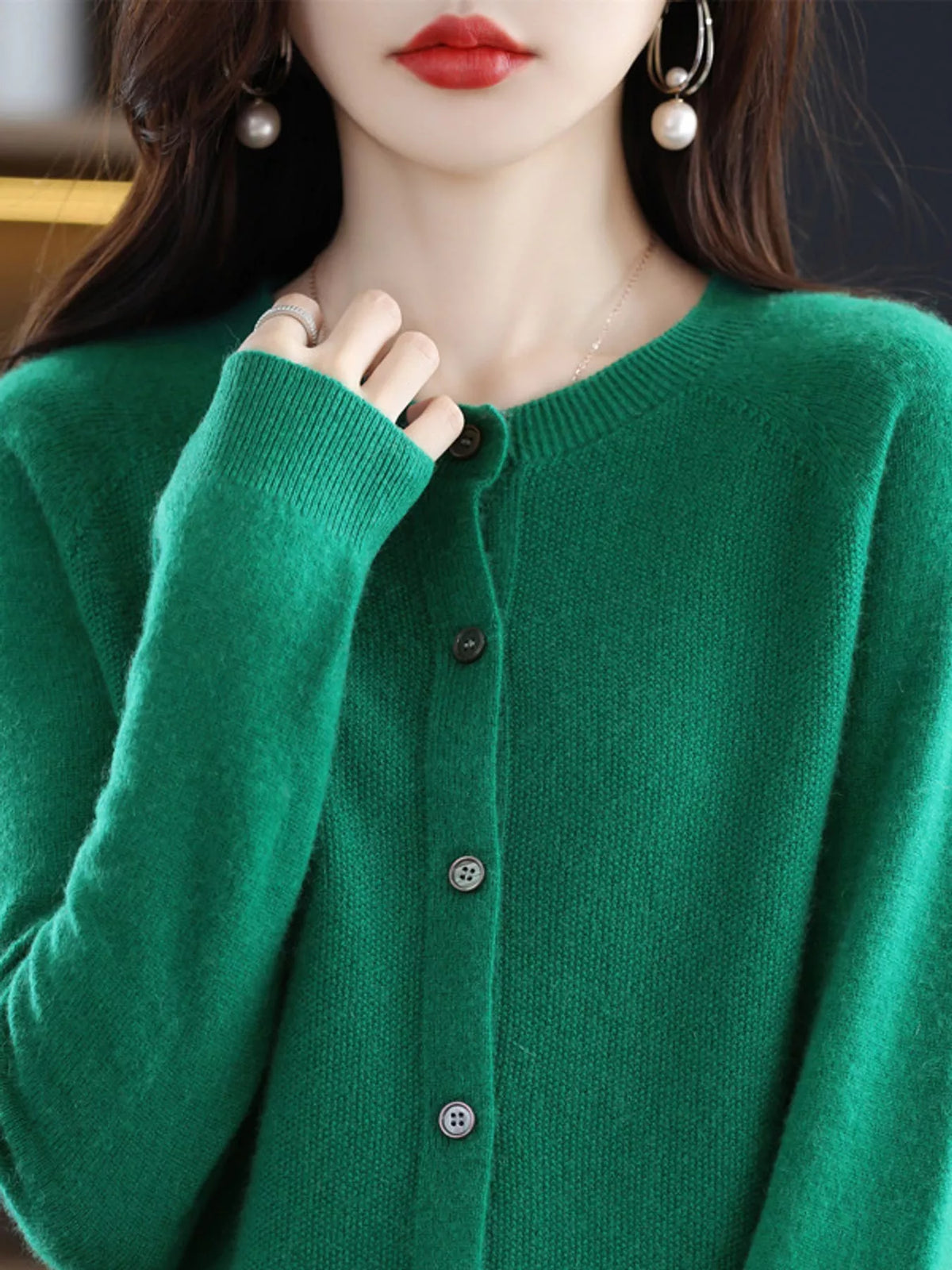 Button-down Long Sleeve Cardigan (12)