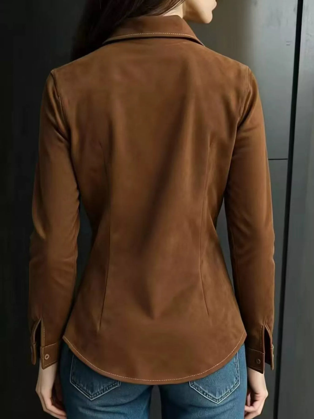 Vintage Button-down Long Sleeve Shirt (3)