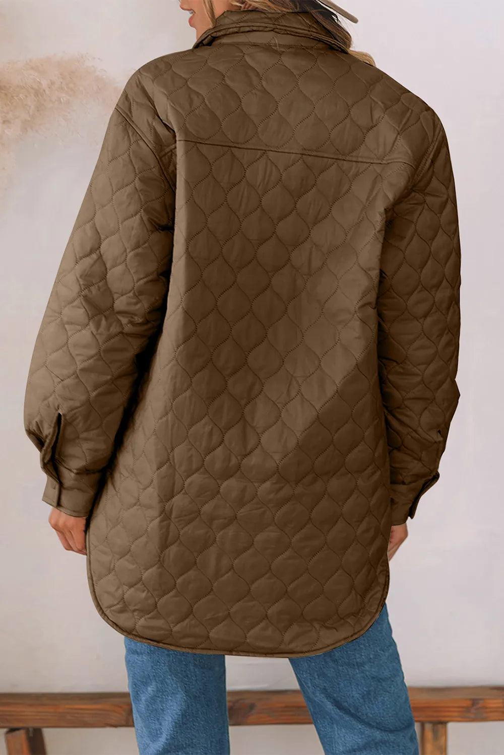 Snap Down Collared Winter Coat (9)
