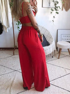 Boho Butterfly Print Top Pants Set (12)