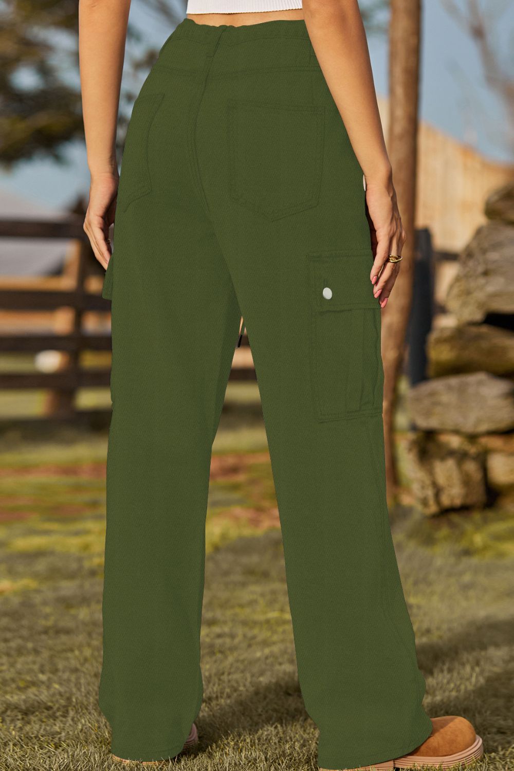 Loose Fit Drawstring Jeans Pocket (19)