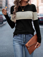 Block Round Neck T-shirt (10)