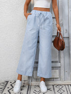 Striped Wide Leg Pants (4)