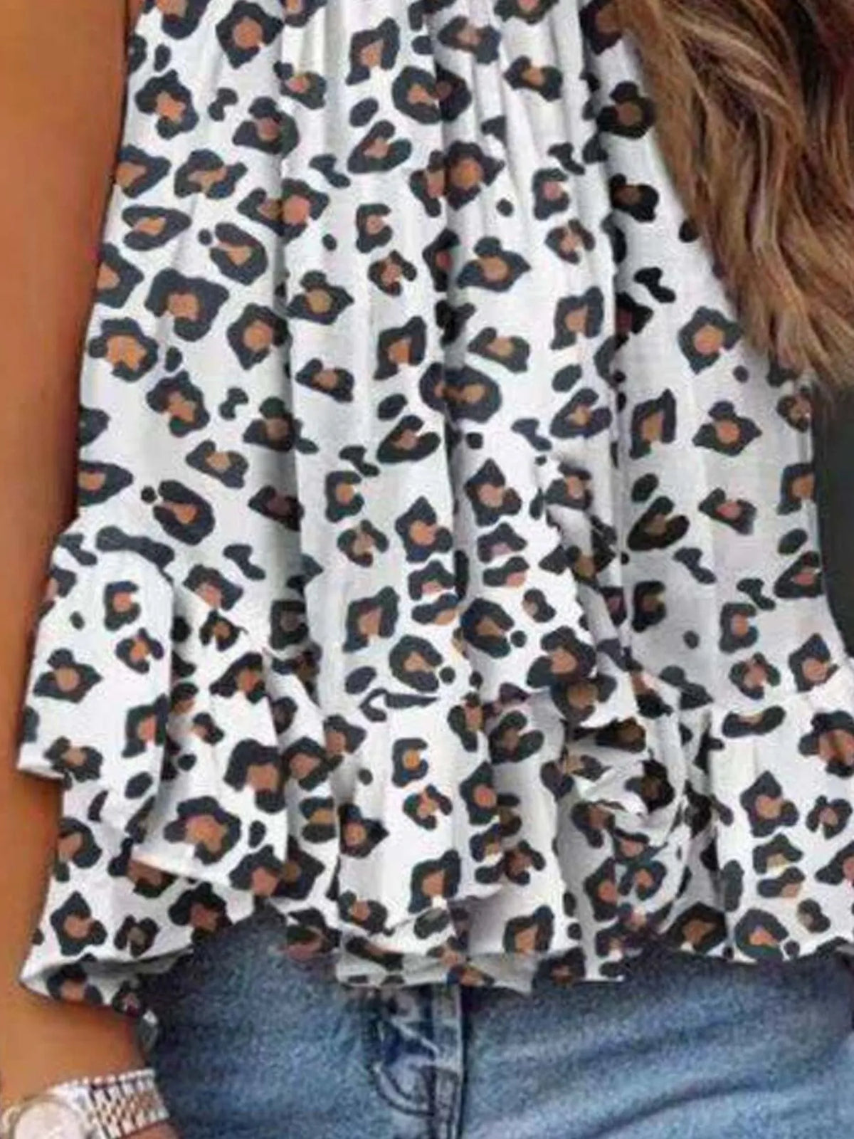 Ruffled Printed Halter Neck Cami Top (7)