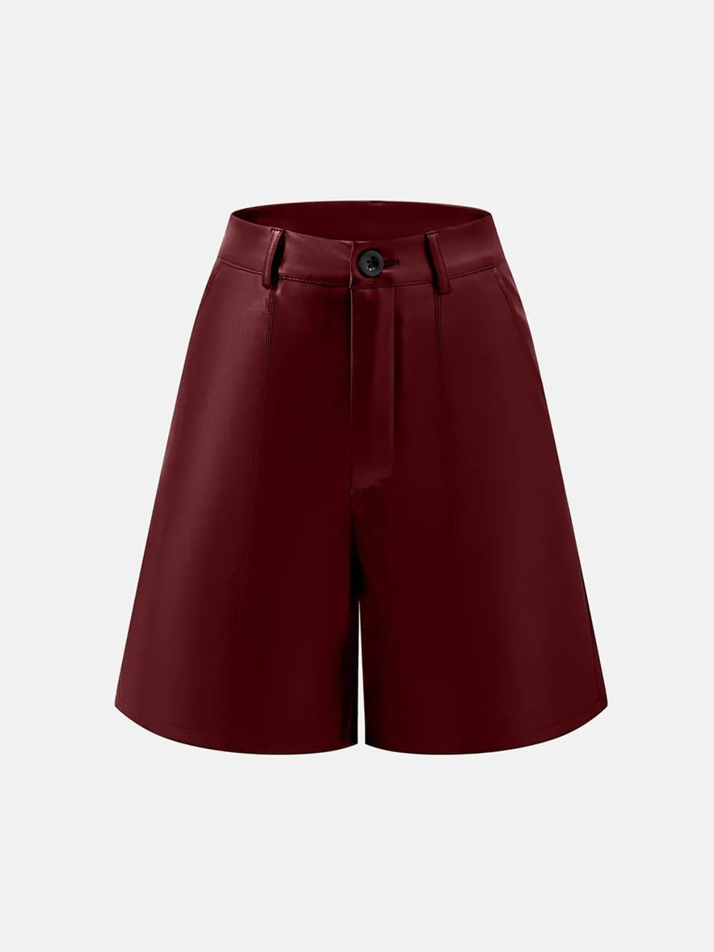 Pu Leather High Rise Shorts (11)