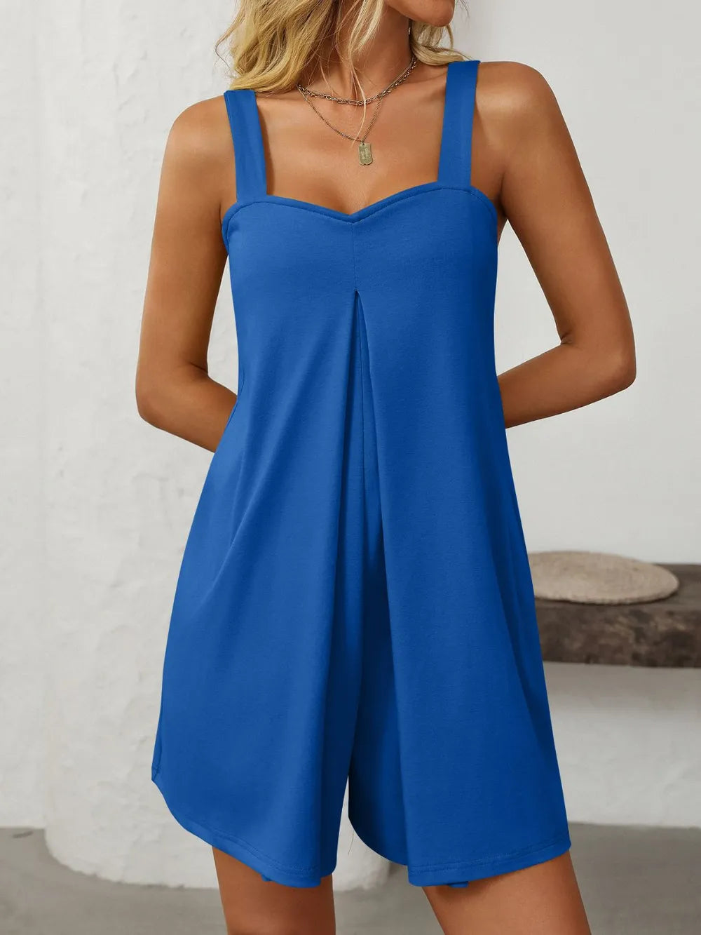 Sweetheart Neck Wide Strap Romper Pockets (11)