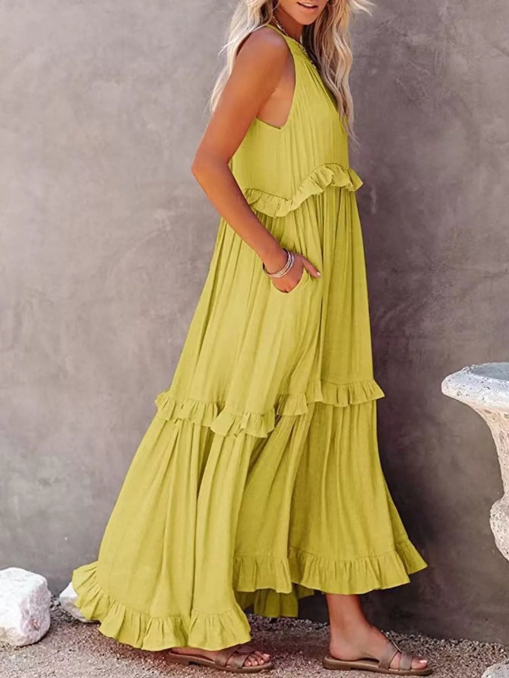 Ruffled Tiered Sleeveless Maxi Dress (17)