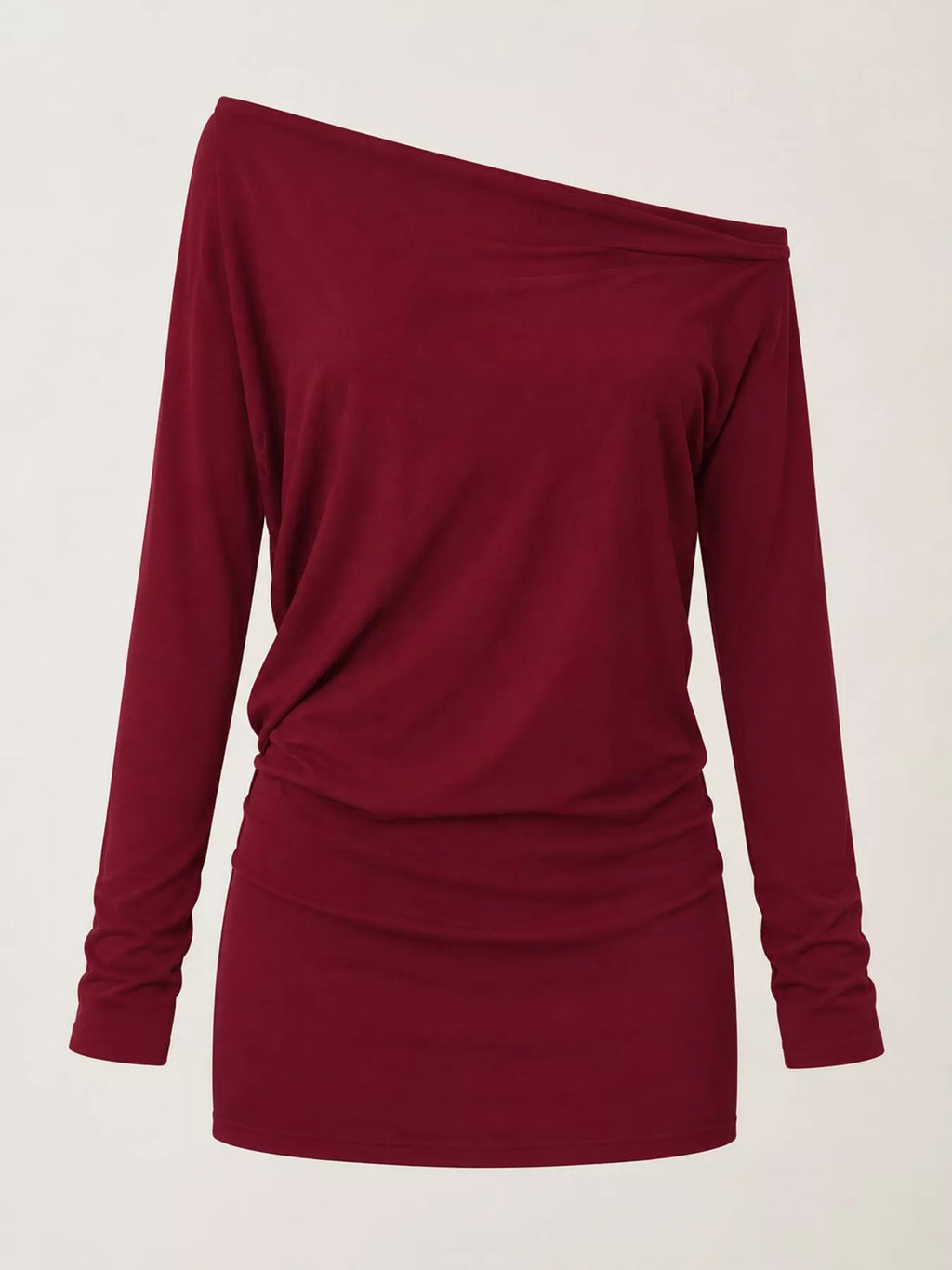 One Shoulder Knit Mini Dress (18)