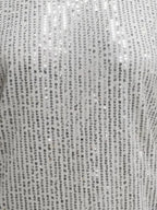 V-neck Sequin Cap Sleeve Top (5)
