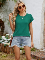 Round Neck Short Sleeve T-shirt (15)