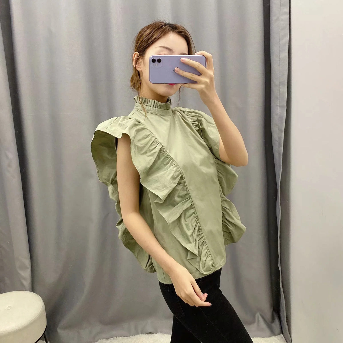 Layered Poplin Shirt photo 1