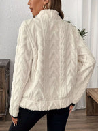 Full Size Half Zip Kangaroo Pocket Sweatshirt Plus (9)