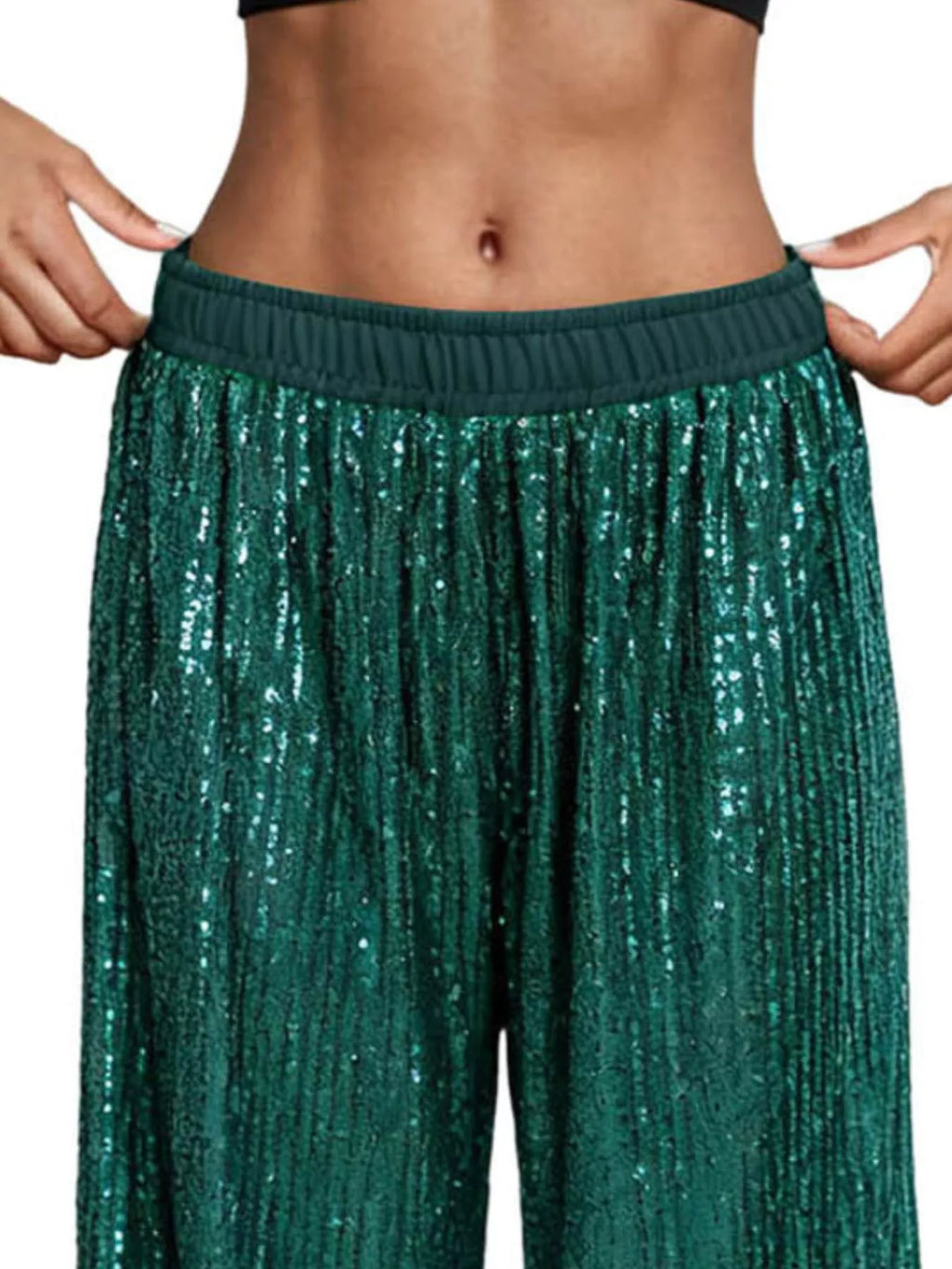 Sequin Wide-leg Pants (11)