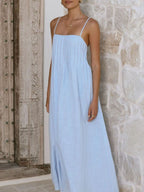Pleated Bodice Midi Cami Dress (2)