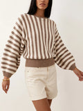 Striped Crew Neck Sweater (2)