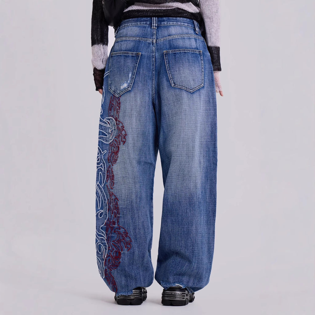 Jeans Wide Leg Pants Loose Trousers photo 4
