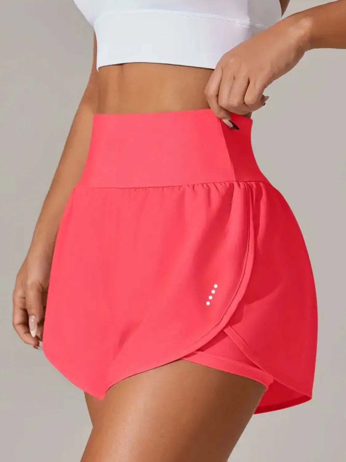 Pocketed High Waist Active Shorts (28)