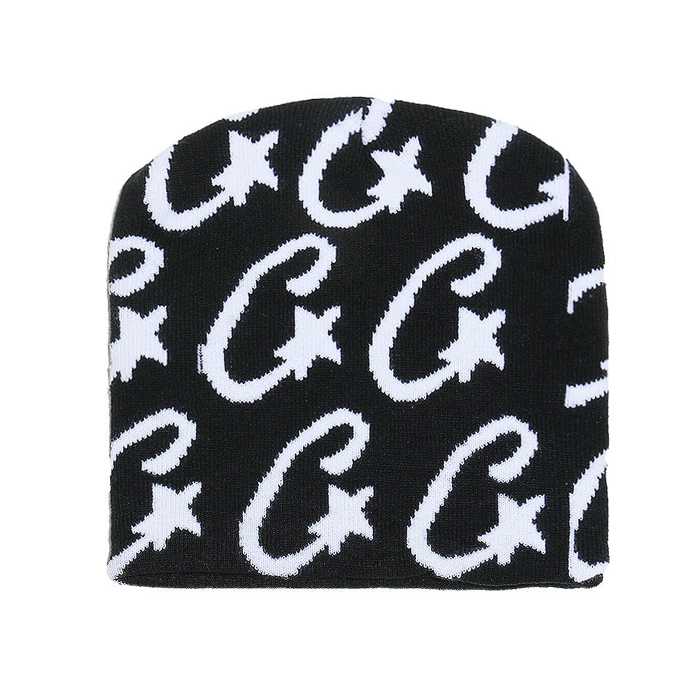 Street-style Jacquard Knit Hat variant CJBQ284177801AZ