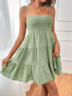 Smocked Tiered Sleeveless Mini Dress (23)