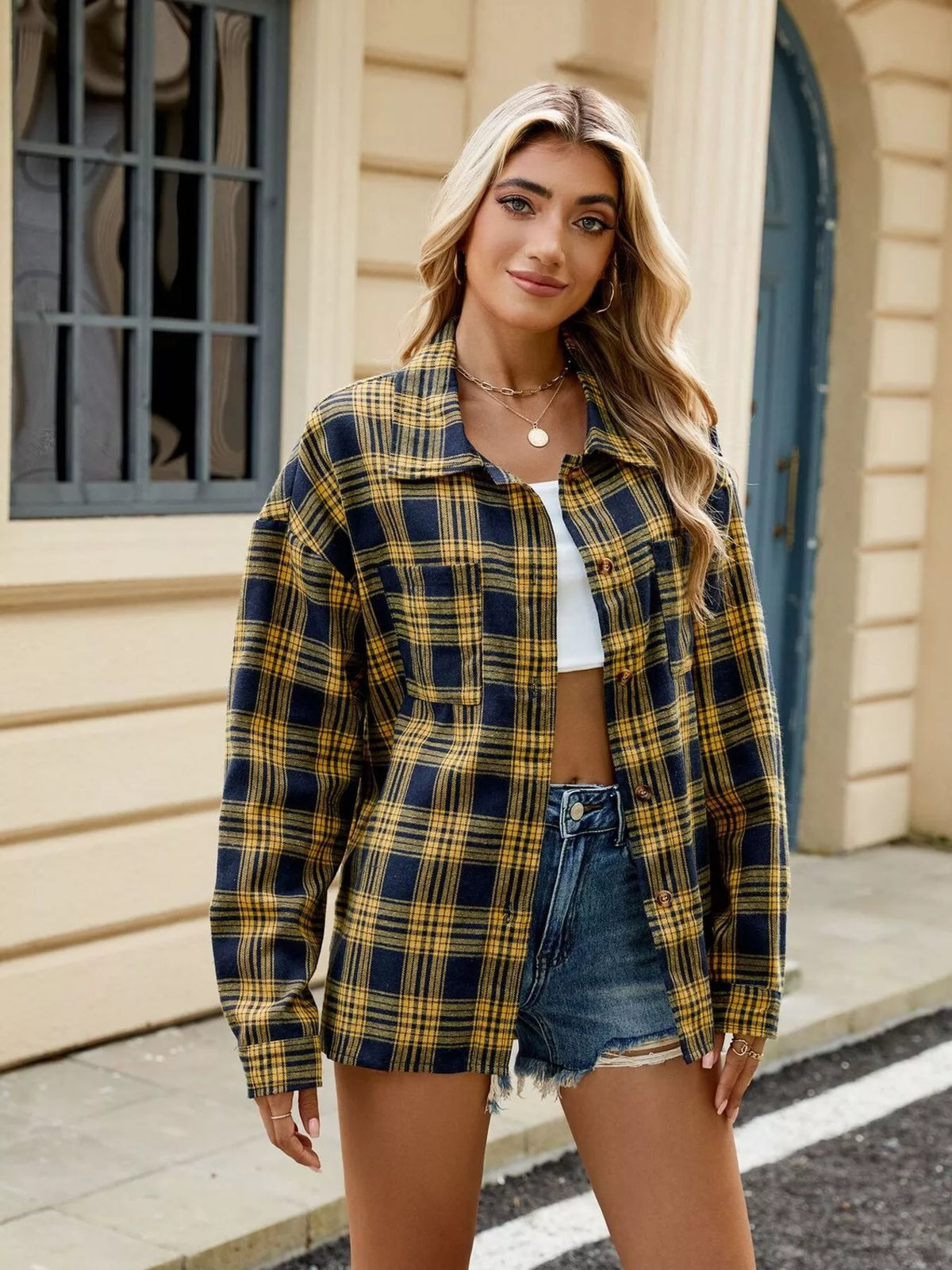 Plaid Button Up Shirt (17)