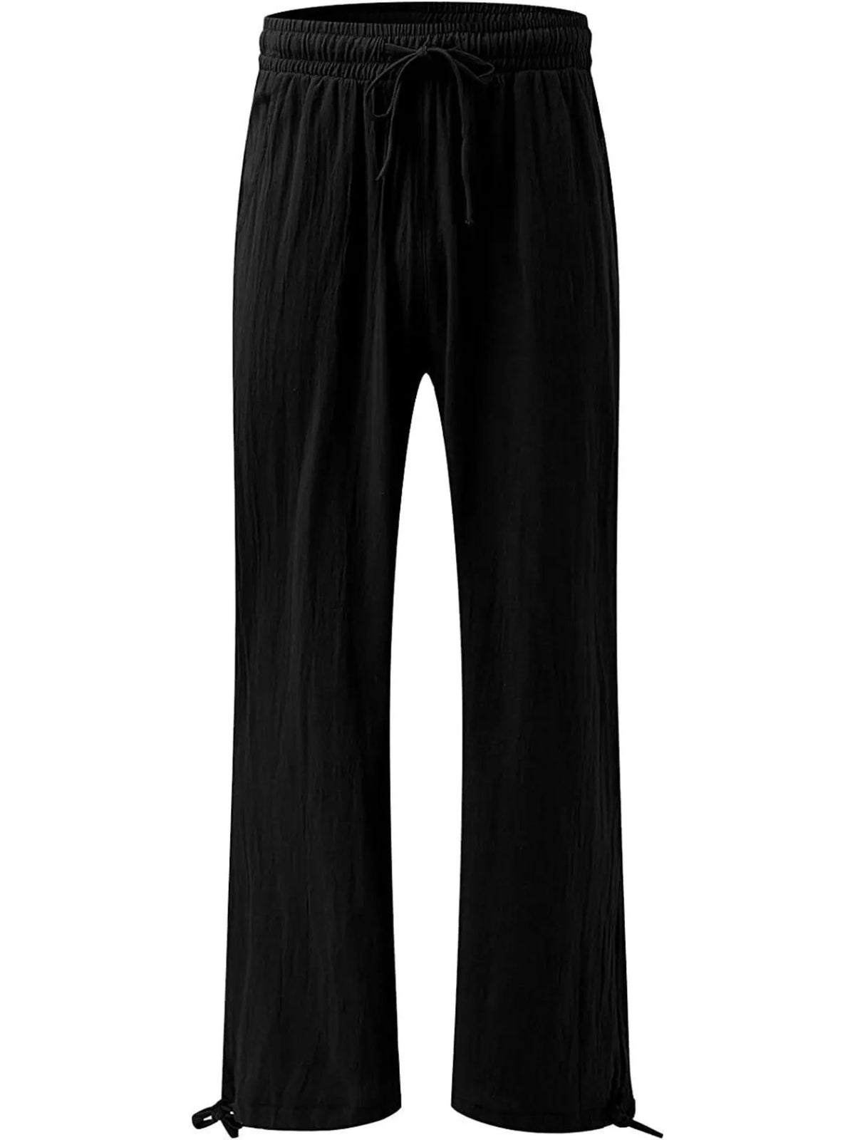 Full Size Wide Leg Pants Drawstring Waist Plus (10)