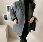 Solid Color Wool Blazer photo 3