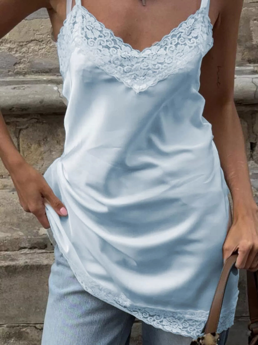 Lace Detail V-neck Cami (8)