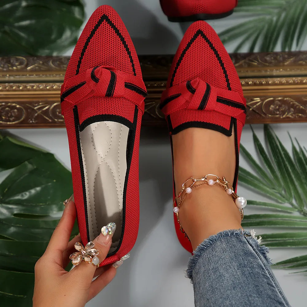 Point Toe Mesh Flat Slip-ons (3)