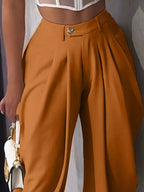 High-waisted Wide Leg Pleated Pants (11)