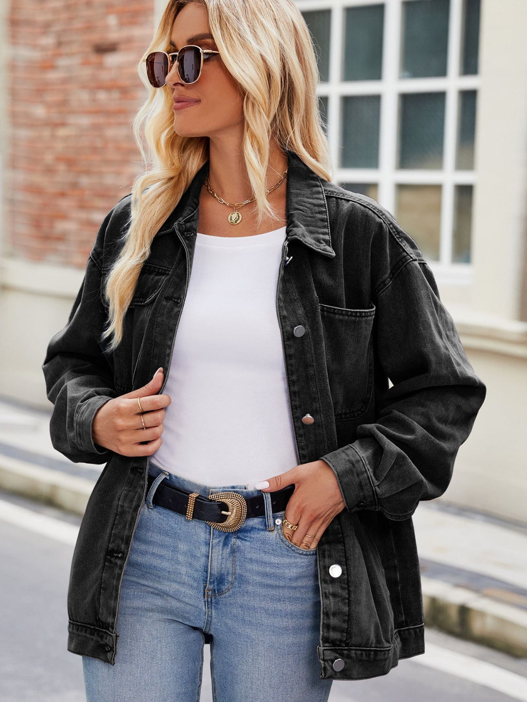 Button Up Denim Jacket Pockets (15)