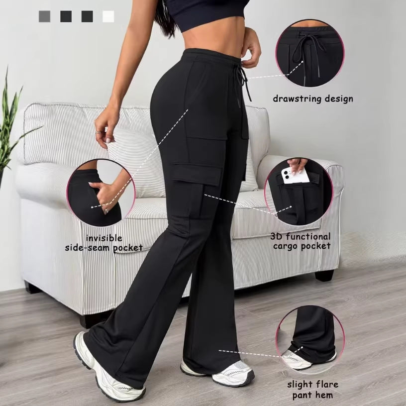 Drawstring Loose Wide-leg Pants photo 1
