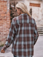 Plaid Button-down Long Sleeve Shirt (9)