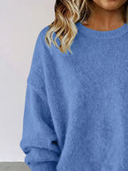 Full Size Round Neck Dropped Shoulder Sweater Plus (2)
