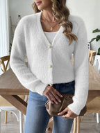 Fuzzy Button-front Cardigan (14)