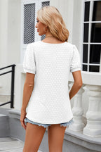 Eyelet Short Sleeve T-shirt (36)