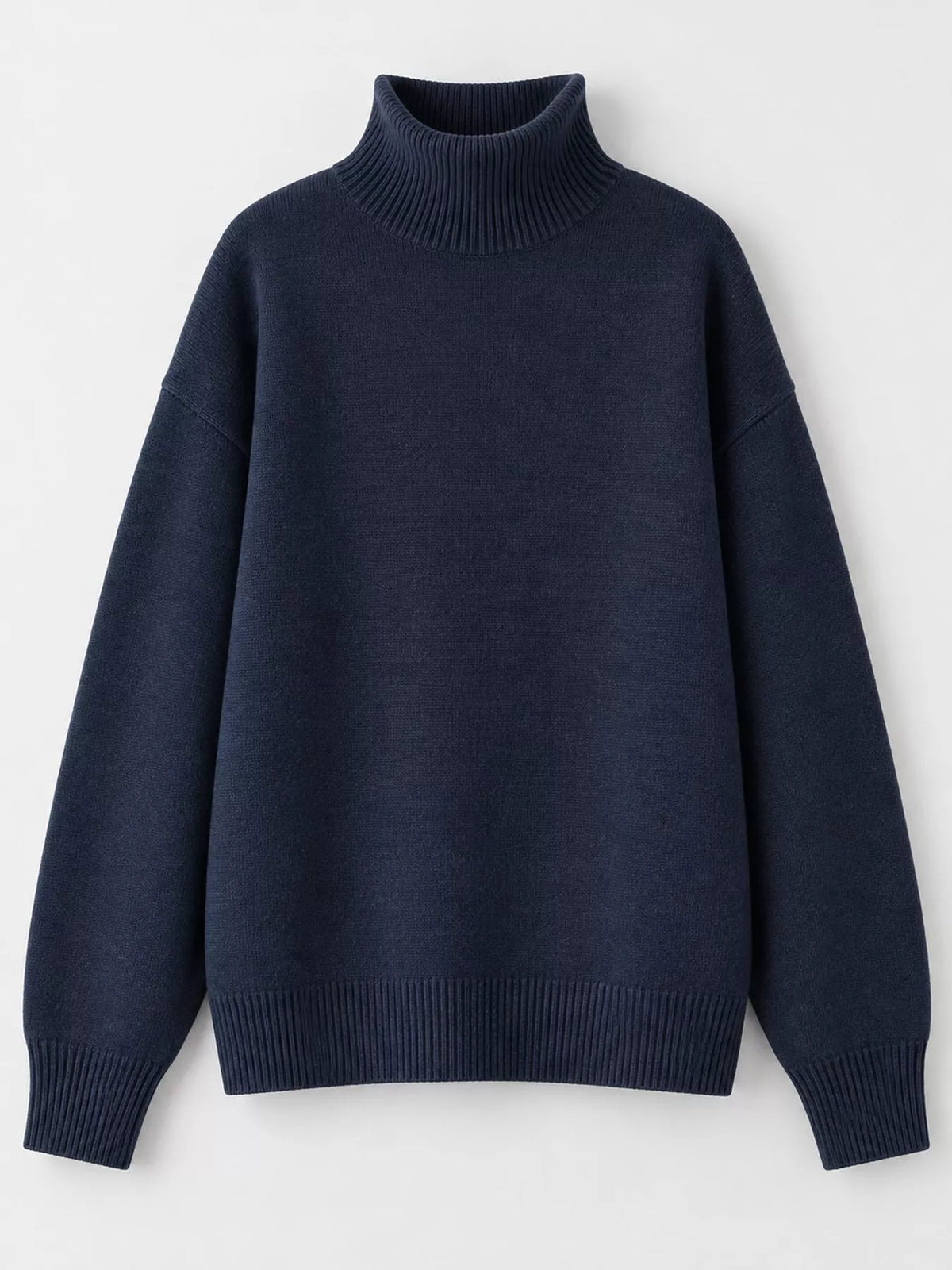 Turtleneck Dropped Shoulder Sweater (43)