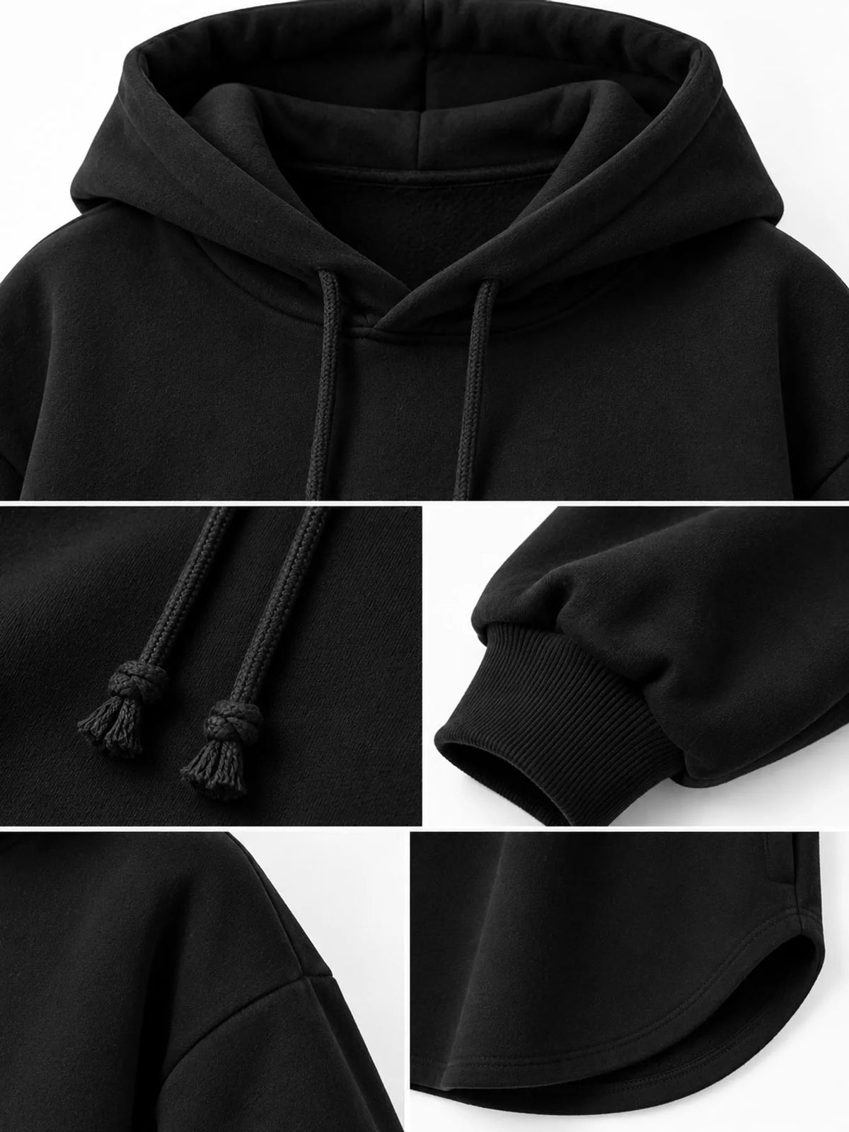 Full Size Drawstring Dropped Shoulder Hoodie Plus (5)