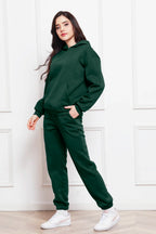 Drop Shoulder Long Sleeve Hoodie Pants Set (20)