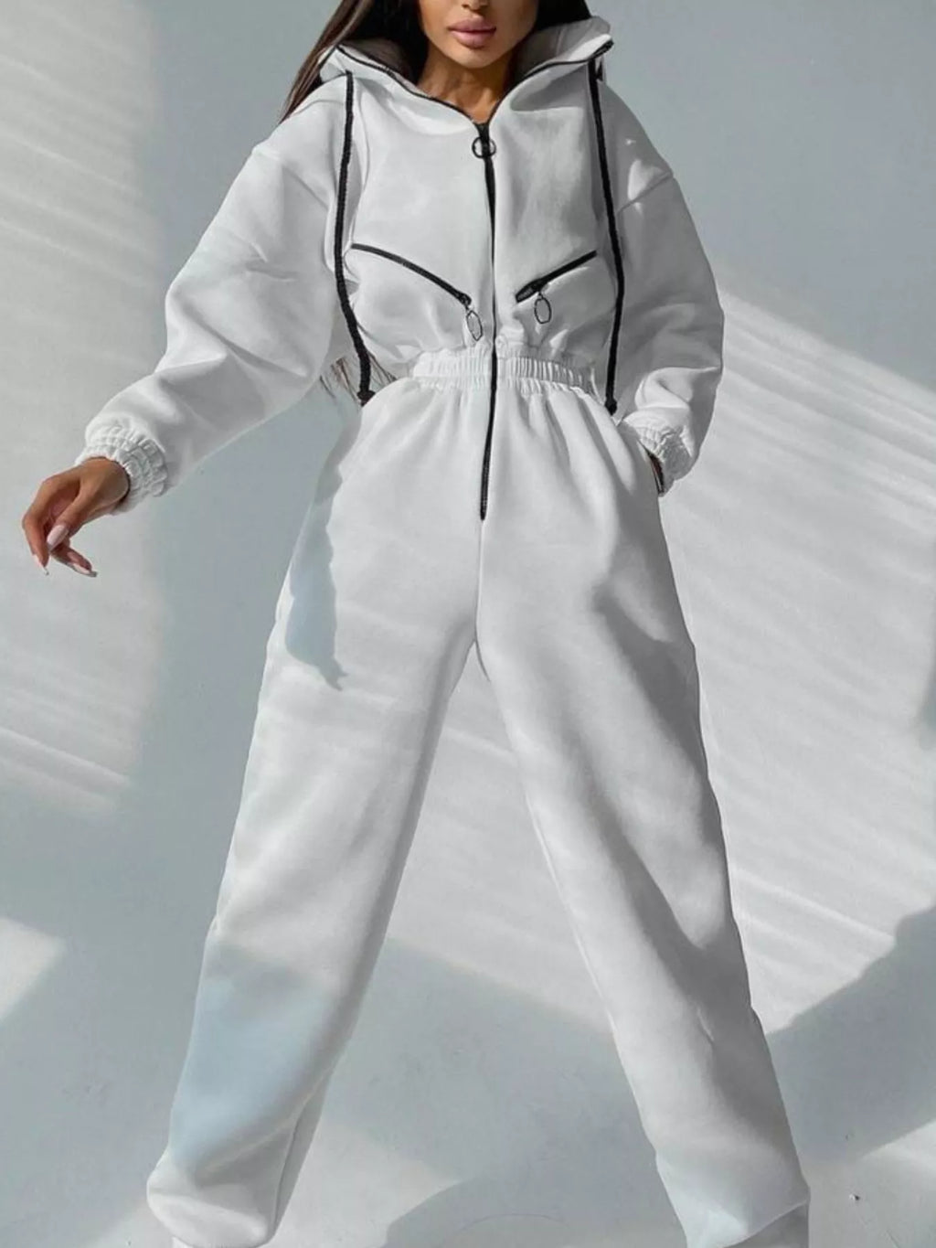 Zip Front Dropped Shoulder Jumpsuit (17)