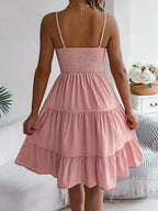 Smocked Back Tiered Cami Dress (3)